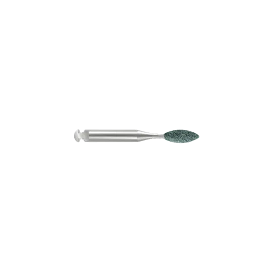 polissoir carbure de silicium à liant céramique forme Olive 666 pour contre-angle RA