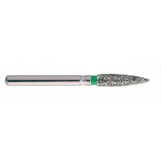 fraise diamantée CoolCut Flamme 249-018C (862) gros grain bague verte C