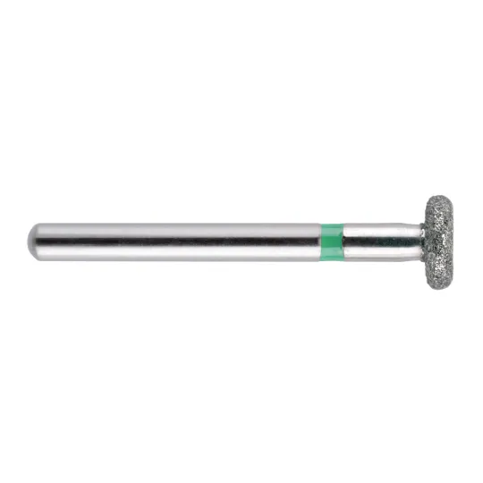 fraise diamantée CoolCut Roue courte 067-042SC (909) gros grain bague verte C