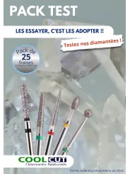 Pack TEST fraises diamantées COOLCUT EDENT'X