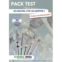 Pack TEST fraises diamantées COOLCUT EDENT'X