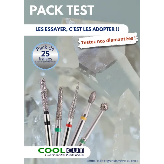 Pack TEST fraises diamantées COOLCUT EDENT'X