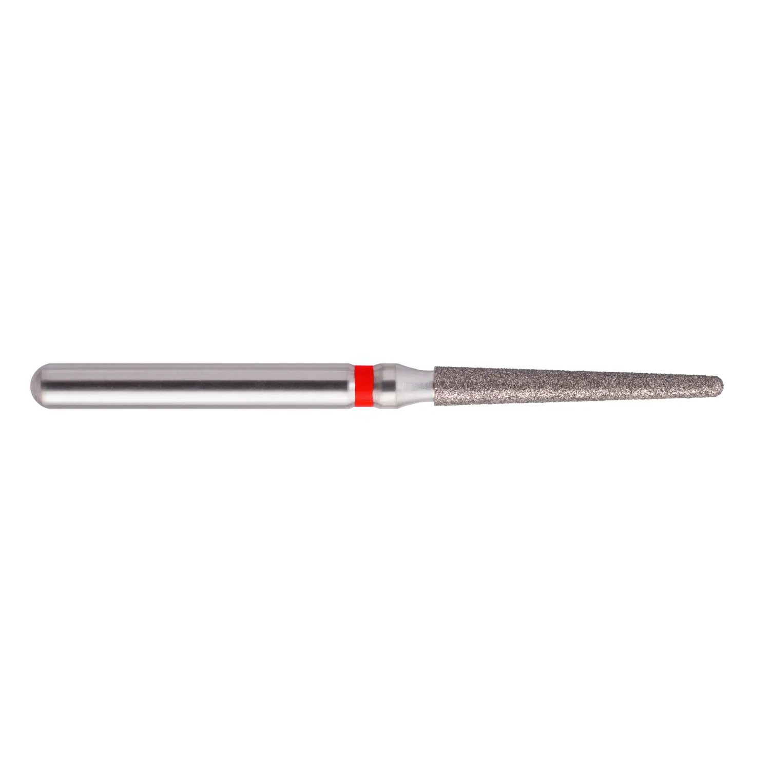fraise diamantée CoolCut cône bout rond long 199-016F (850) grain fin bague rouge F