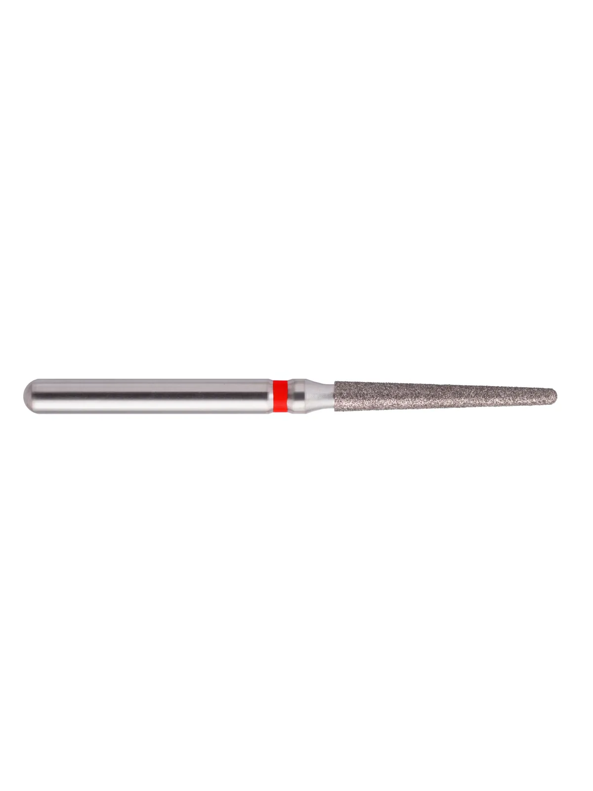 fraise diamantée CoolCut cône bout rond long 199-016F (850) grain fin bague rouge F