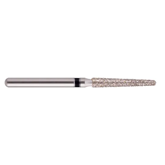 fraise diamantée CoolCut cône bout rond long 199-016XC (850) très gros grain bague noire XC