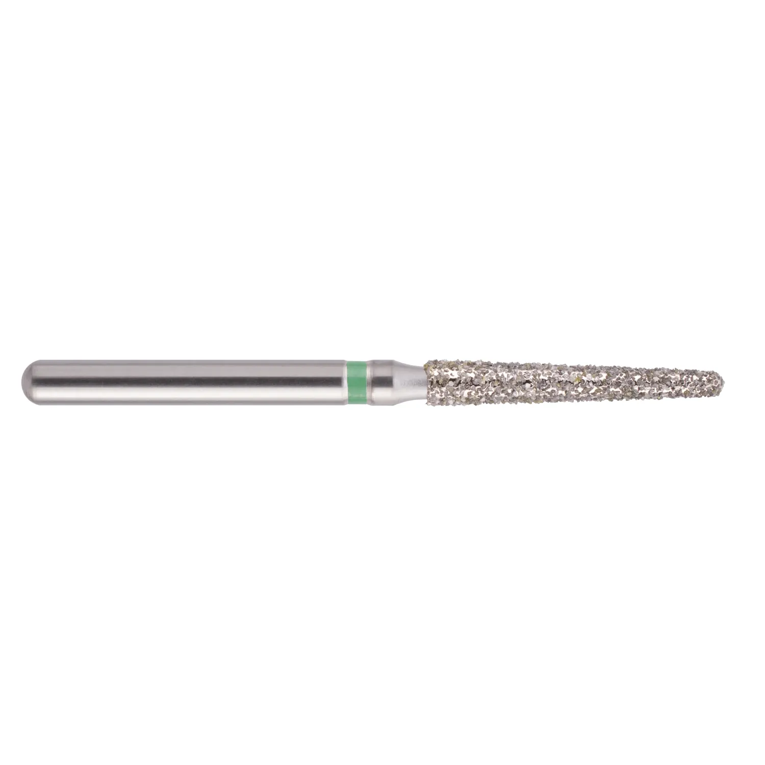 fraise diamantée CoolCut cône bout rond long 199S-016C (850) gros grain bague verte C