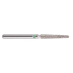 fraise diamantée CoolCut cône bout rond long 199S-016C (850) gros grain bague verte C