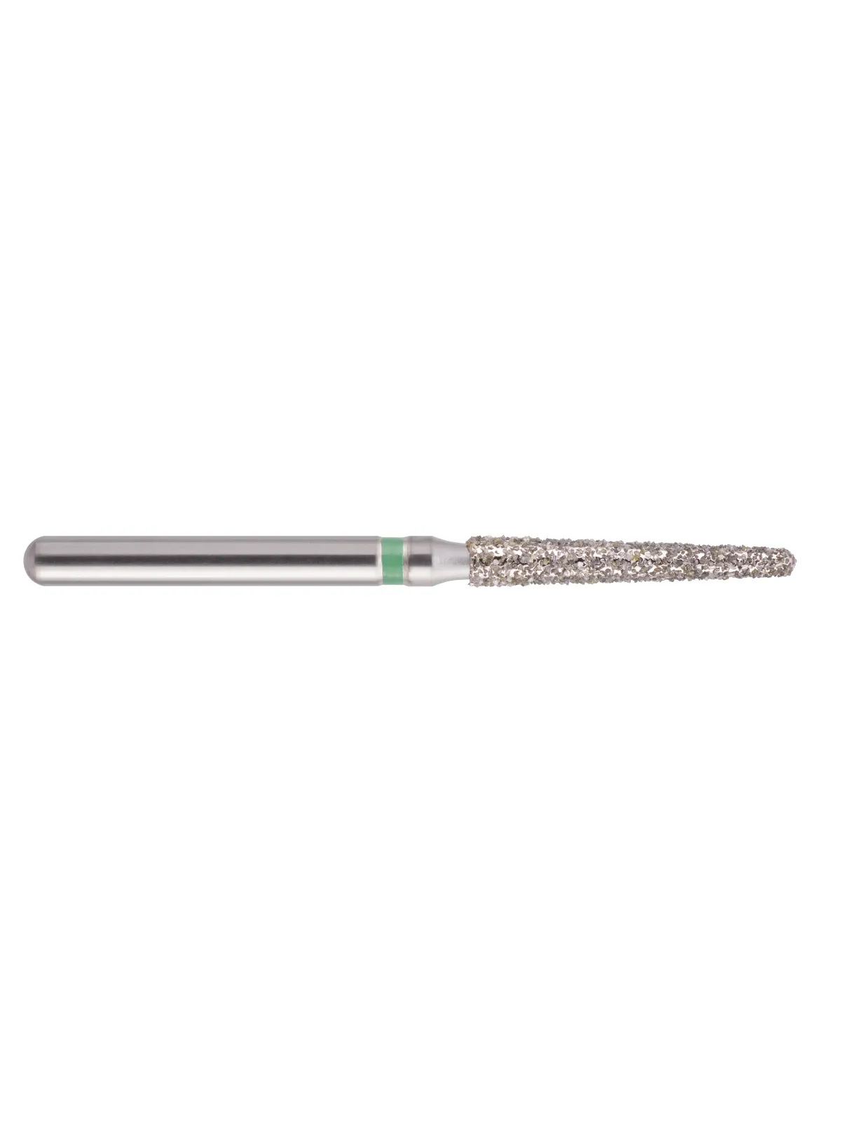 fraise diamantée CoolCut cône bout rond long 199S-016C (850) gros grain bague verte C
