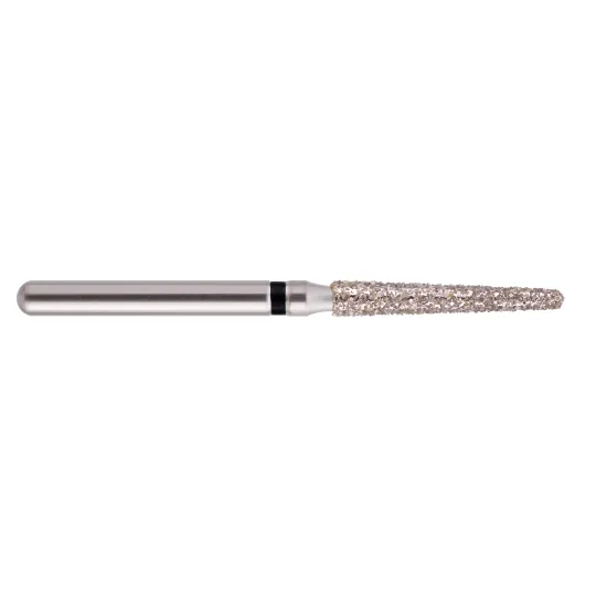 fraise diamantée CoolCut cône bout rond long 199S-016XC (850) très gros grain bague noire XC