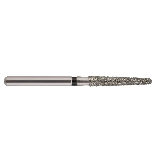 fraise diamantée CoolCut cône bout rond long 199S-019XC (850) très gros grain bague noire XC
