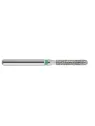 fraise diamantée CoolCut cylindre bout rond 141S-016 (881KS1) gros grain bague verte C