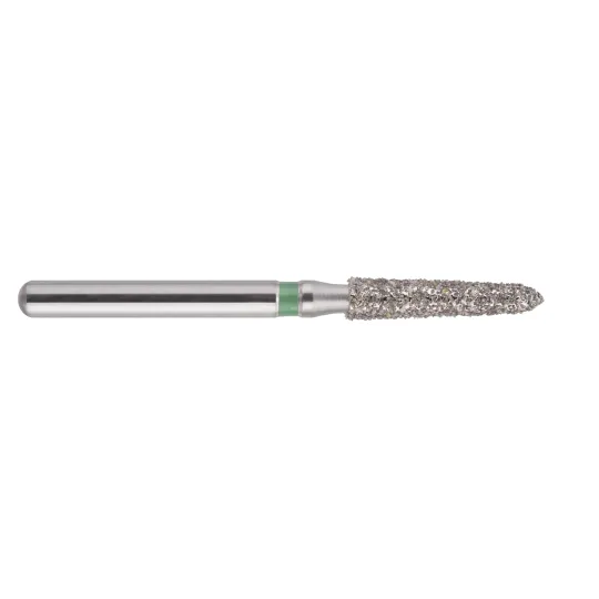 fraise diamantée CoolCut Cône ogival 298-018 (878K) gros grain bague verte C
