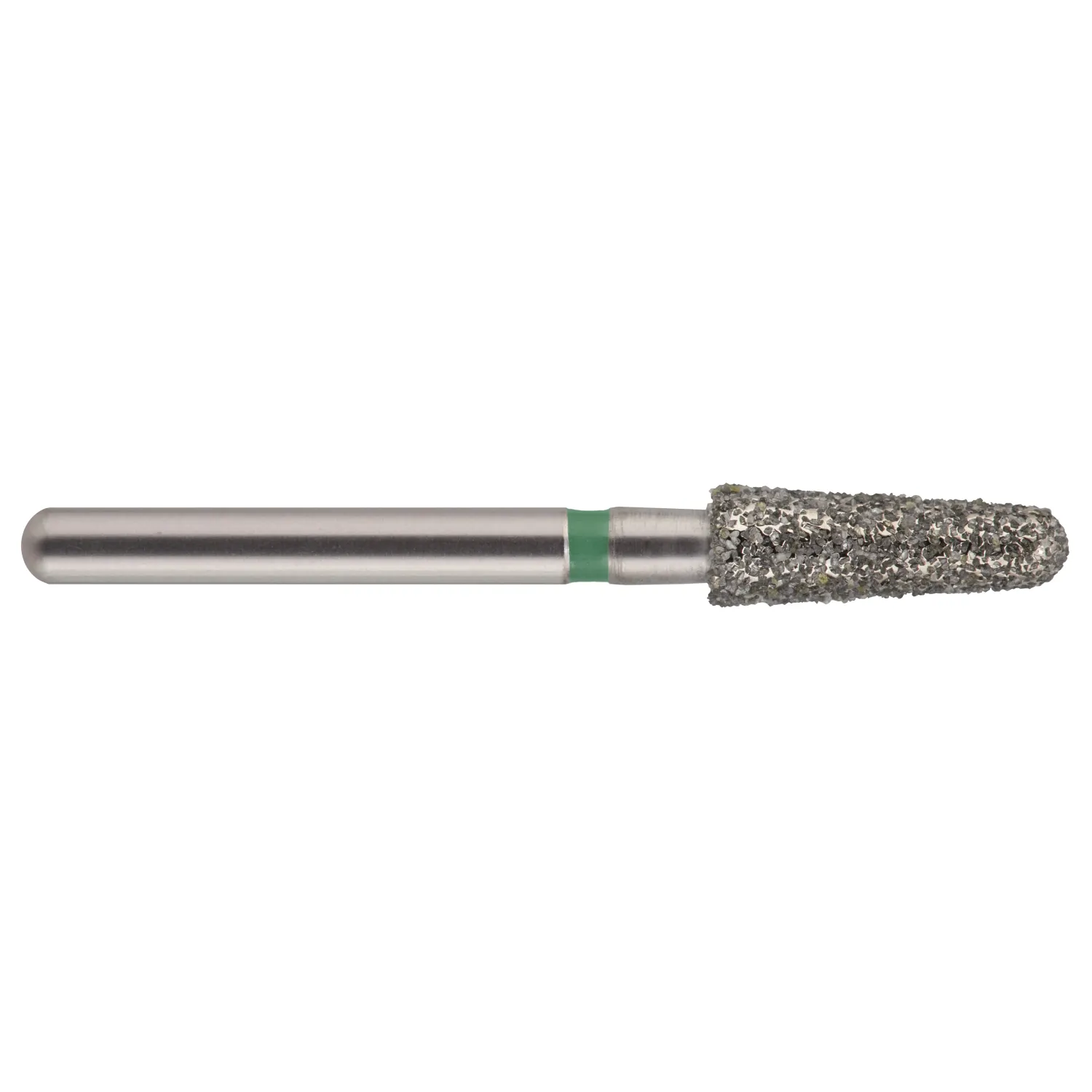 fraise diamantée CoolCut cône long bout rond 197-025C (855) gros grain bague verte C