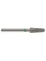 fraise diamantée CoolCut cône long bout rond 197-025C (855) gros grain bague verte C