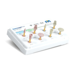 Kit de 8 polissoirs diamantés EVE Diacomp Plus n° 344 pour composites