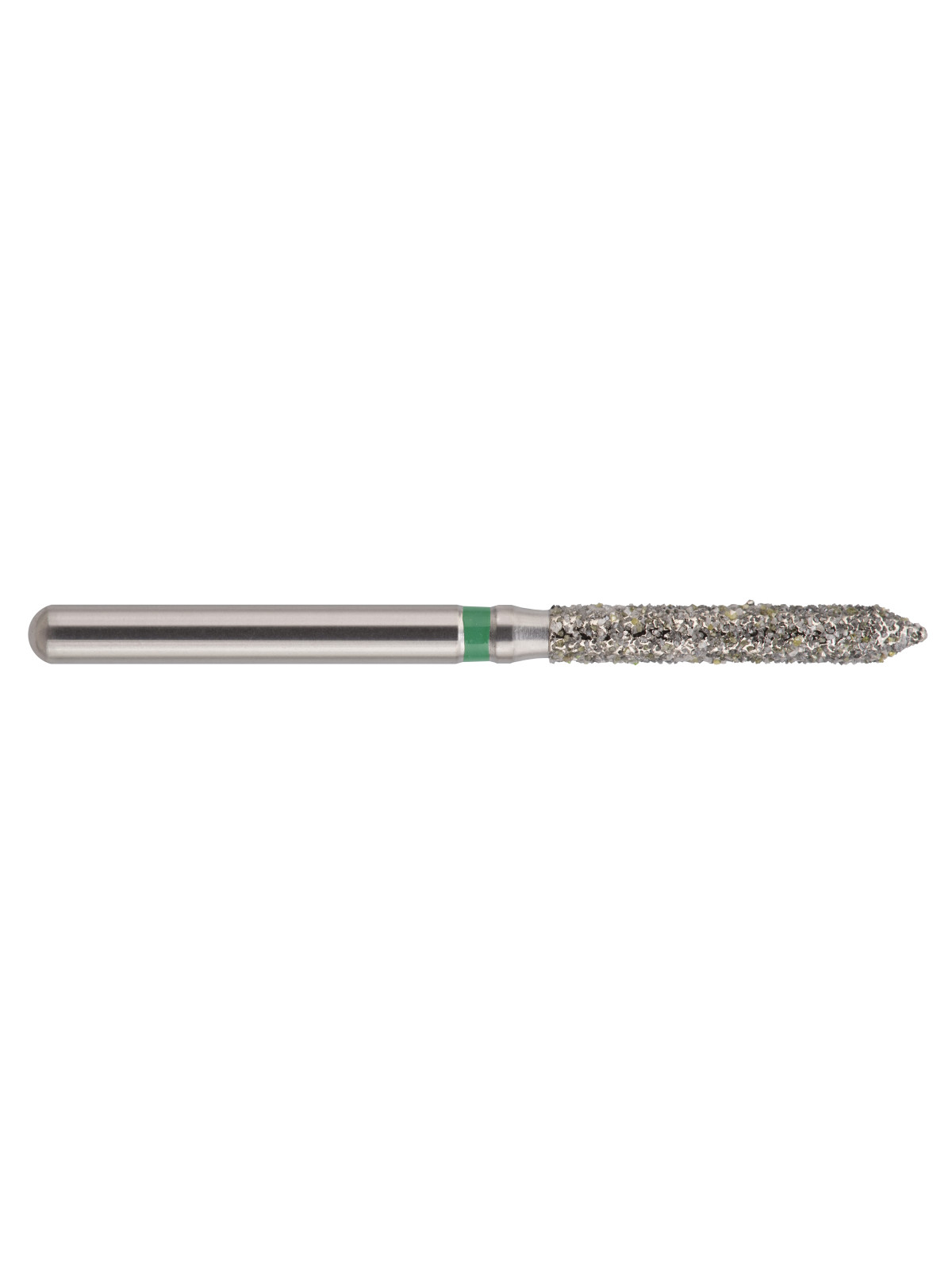 fraise diamantée CoolCut cylindre biseauté long 131-016C (886) gros grain bague verte C