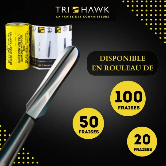 fraise dentaire transmétal Tri Hawk Talon 12 rouleau de 20 rouleau de 50 rouleau de 100
