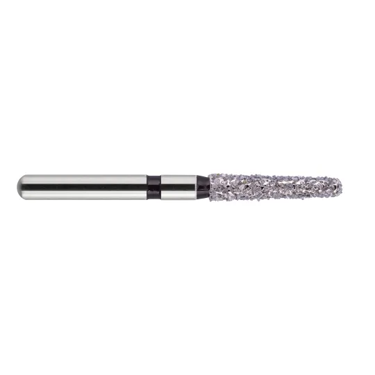fraise diamantée COOLCUT Cône épaulement arrondi ISO546S (847KR) diamètre 018 grain extra gros XXC