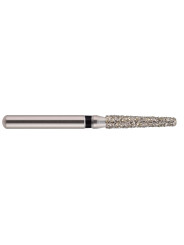 fraise diamantée COOLCUT Cône épaulement arrondi ISO 546S (847KR) diamètre 020 très gros grain XC (bague noire)