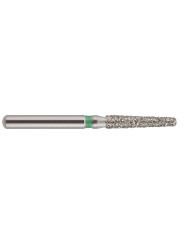fraise diamantée COOLCUT Cône épaulement arrondi ISO 546S (847KR) diamètre 020 gros grain C (bague verte)