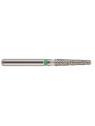 fraise diamantée COOLCUT Cône épaulement arrondi ISO 546S (847KR) diamètre 020 gros grain C (bague verte)