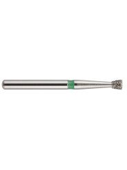 fraise diamantée CoolCut cône inversé 010-016C (802) gros grain bague verte C