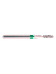 fraise diamantée CoolCut cylindre bout plat 109-010C (835) gros grain bague verte C