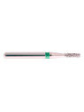 fraise diamantée CoolCut cylindre bout plat 109-010C (835) gros grain bague verte C