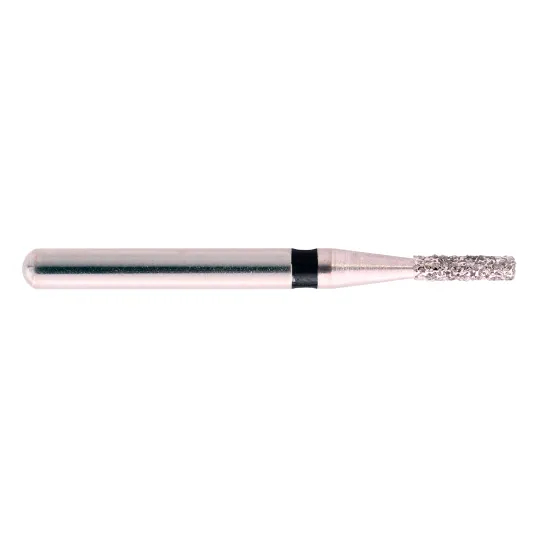 fraise diamantée CoolCut cylindre bout plat 109-010XC (835) très gros grain bague noire XC
