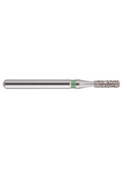 fraise diamantée CoolCut cylindre bout plat 109-012C (835) gros grain bague verte C