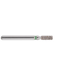 fraise diamantée CoolCut cylindre bout plat 109-014C (835) gros grain bague verte C