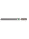 fraise diamantée CoolCut cylindre bout plat 109-014C (835) gros grain bague verte C