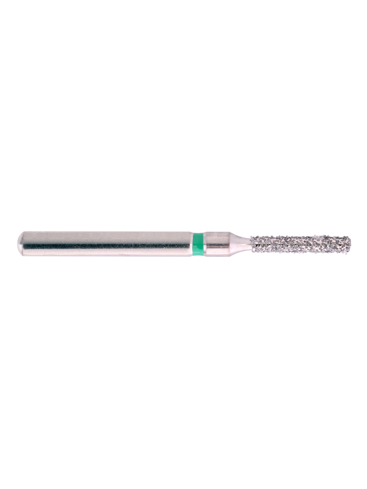 fraise diamantée CoolCut cylindre bout plat 110-012C (836) gros grain bague verte C