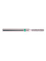 fraise diamantée CoolCut cylindre bout plat 110-012C (836) gros grain bague verte C