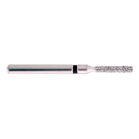 fraise diamantée CoolCut cylindre bout plat 110-012XC (836) très gros grain bague noire XC