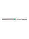 fraise diamantée CoolCut cylindre bout plat 111-012C (837) gros grain bague verte C