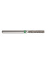 fraise diamantée CoolCut cylindre bout plat 111-014C (837) gros grain bague verte C