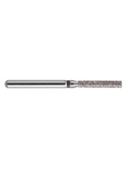 fraise diamantée CoolCut cylindre bout plat 111-014XC (837) gros grain bague noire XC
