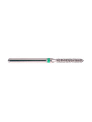 fraise diamantée CoolCut cylindre biseauté 130-014C (885) gros grain bague verte C