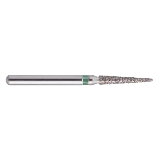 fraise diamantée CoolCut cône pointu 165-016C (858) gros grain bague verte C