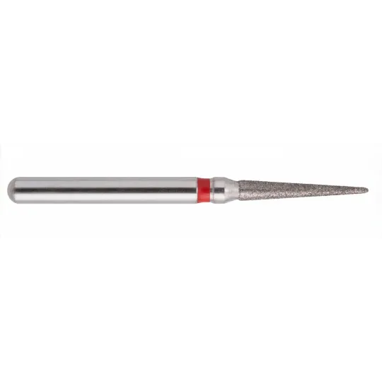 fraise diamantée CoolCut cône pointu 165-016F (858) grain fin bague rouge F