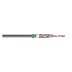 fraise diamantée CoolCut cône pointu allongé 166-017C (859) gros grain bague verte C