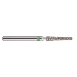 fraise diamantée CoolCut cône court bout plat 172-014C (847) gros grain bague verte C