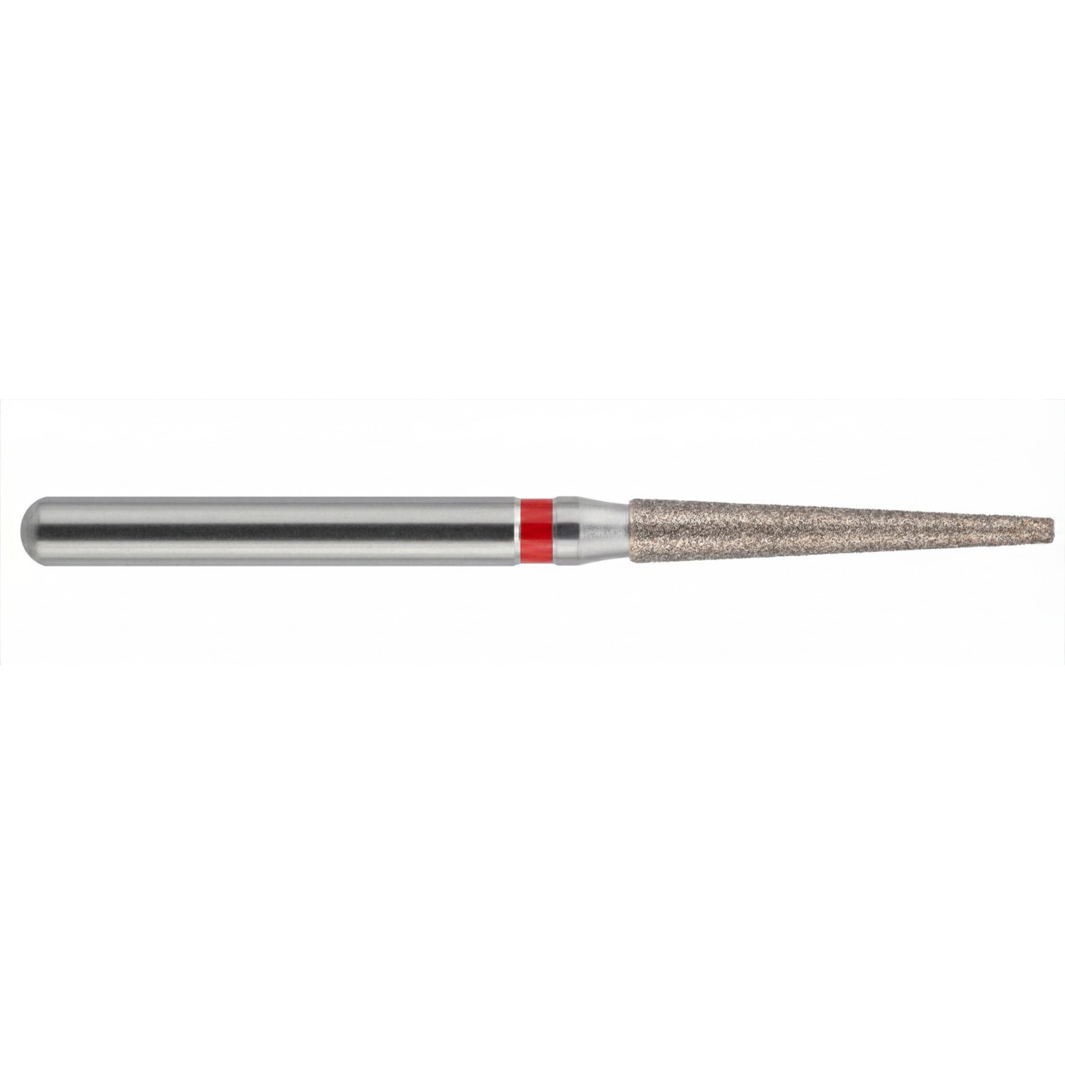 fraise diamantée CoolCut cône bout plat 173-014F (848) grain fin bague rouge F