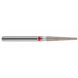 fraise diamantée CoolCut cône bout plat 173-014F (848) grain fin bague rouge F
