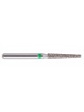 fraise diamantée CoolCut cône bout plat 173-014C (848) gros grain bague verte C