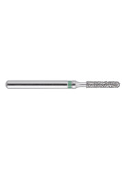 fraise diamantée CoolCut cylindre bout arrondi 140-012C (880) gros grain bague verte C