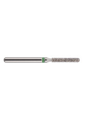 fraise diamantée CoolCut cylindre bout rond 141-012C (881KS1) gros grain bague verte C