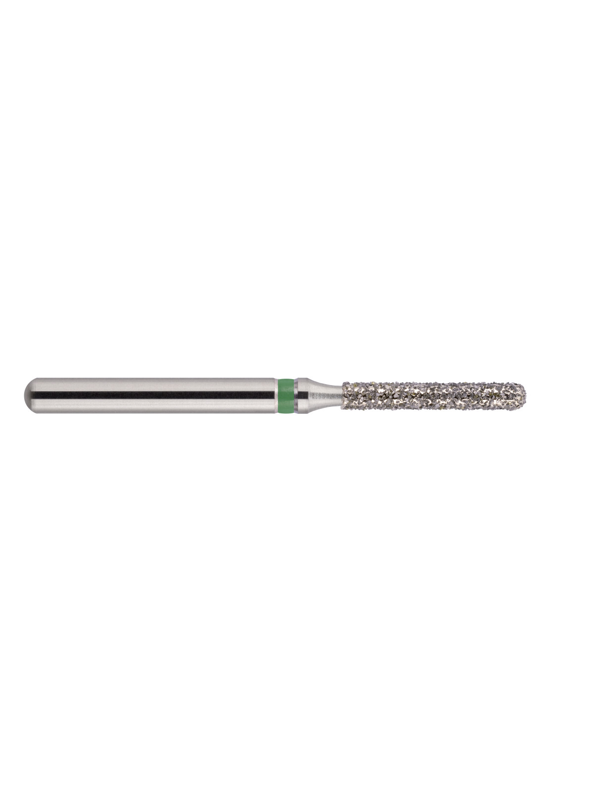 fraise diamantée CoolCut cylindre bout rond 141-012C (881KS1) gros grain bague verte C