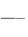 fraise diamantée CoolCut cylindre bout rond 141-012C (881KS1) gros grain bague verte C
